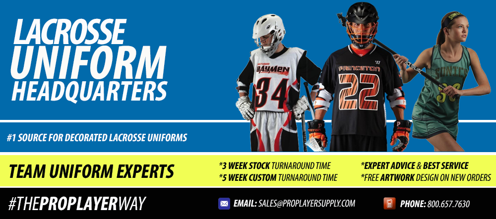 Shop Custom Lacrosse Jerseys & Uniforms for Men & Women