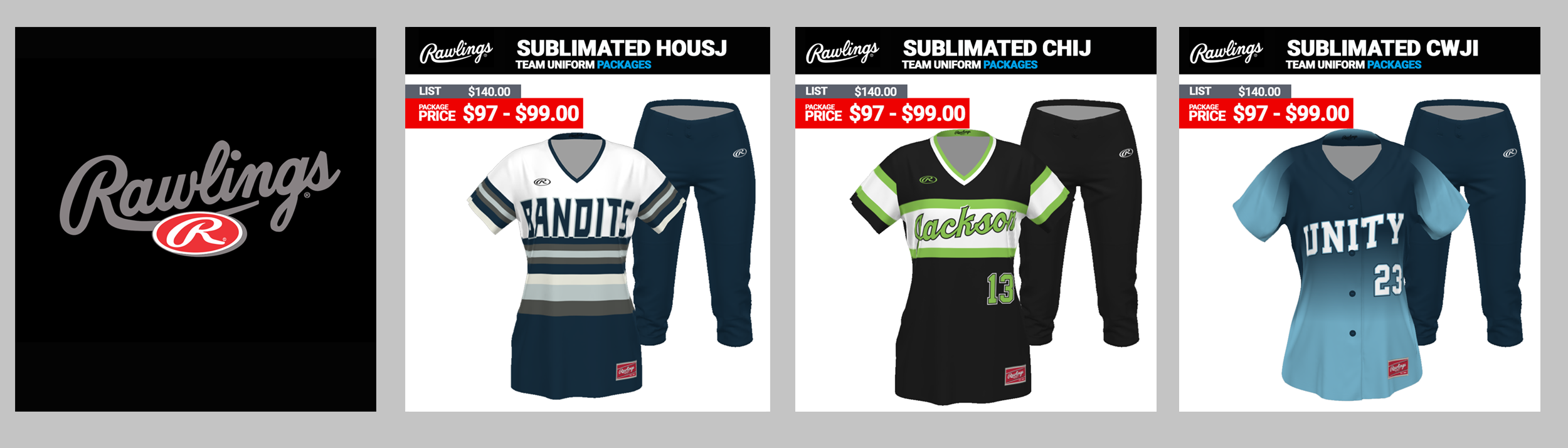 fastpitch softball uniform packages