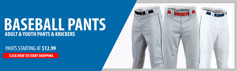 Buy Baseball Pants and Apparel for Adults and Youth at Low Prices | Pro ...
