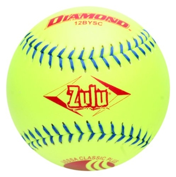 Diamond Zulu 12 Classic Plus Mens USSSA Slowpitch Softballs 12BYSC - 6  Dozen