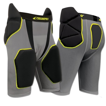 CHAMPRO Tri-Flex Padded Sleeveless Football Compression Shirt with  Integrated Cushion System 