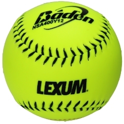 (4 Pack) Worth 12 Yellow Practice Slowpitch Softballs